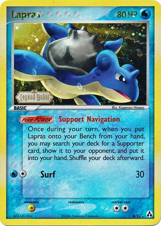 Lapras (8/92) (Stamped) [EX: Legend Maker] | Exor Games Summserside