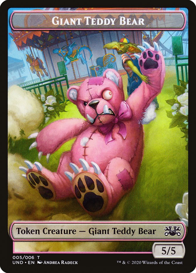 Goblin // Giant Teddy Bear Double-sided Token [Unsanctioned Tokens] | Exor Games Summserside