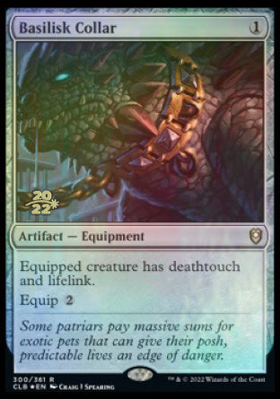 Basilisk Collar [Commander Legends: Battle for Baldur's Gate Prerelease Promos] | Exor Games Summserside