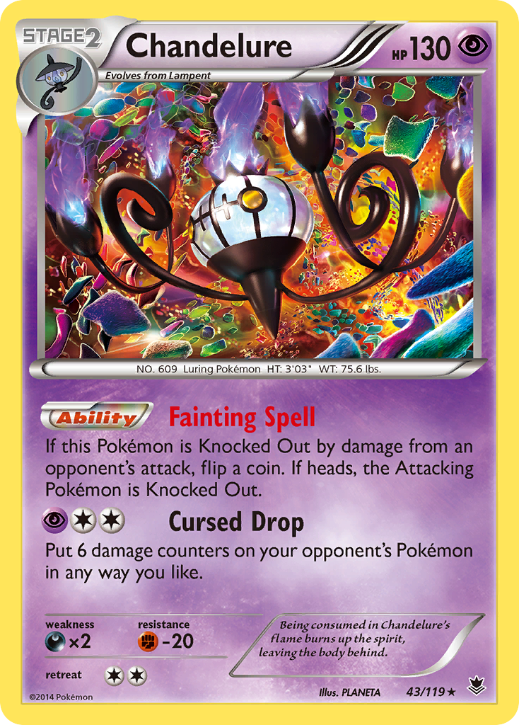 Chandelure (43/119) [XY: Phantom Forces] | Exor Games Summserside