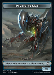 Construct (008) // Phyrexian Myr Double-Sided Token [The Brothers' War Commander Tokens] | Exor Games Summserside