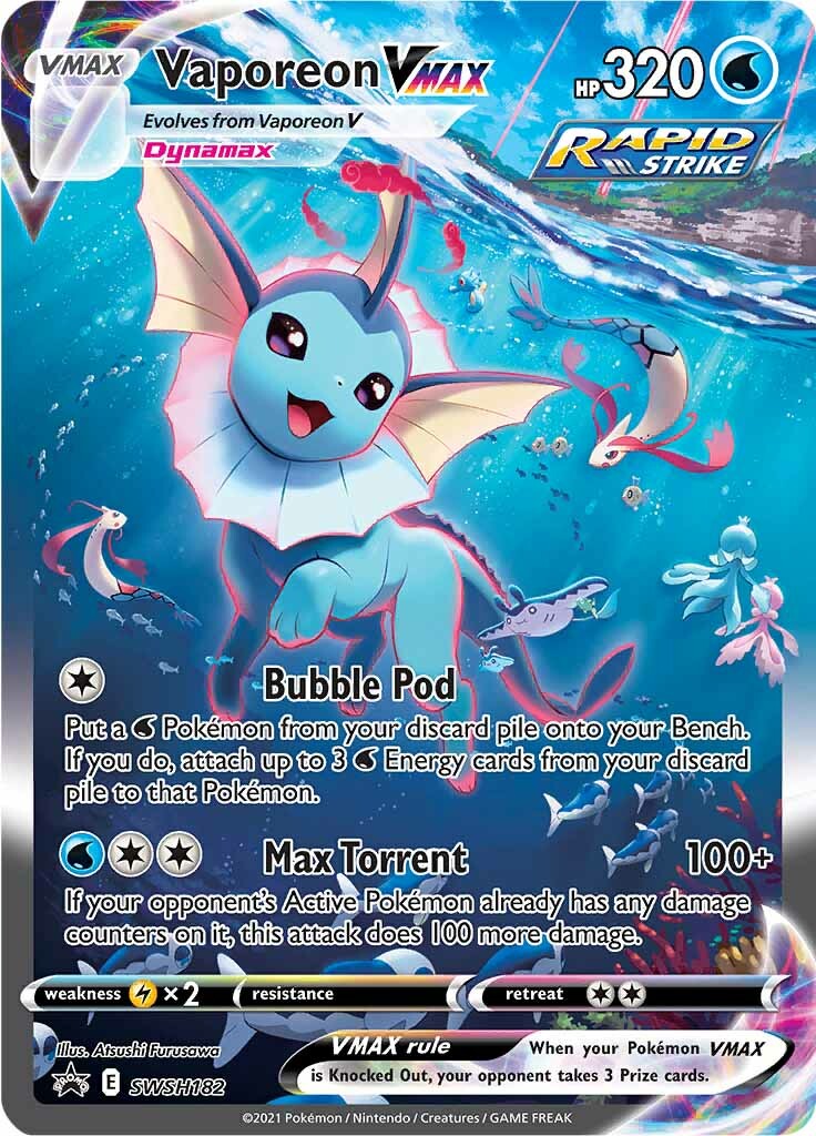 Vaporeon VMAX (SWSH182) [Sword & Shield: Black Star Promos] | Exor Games Summserside