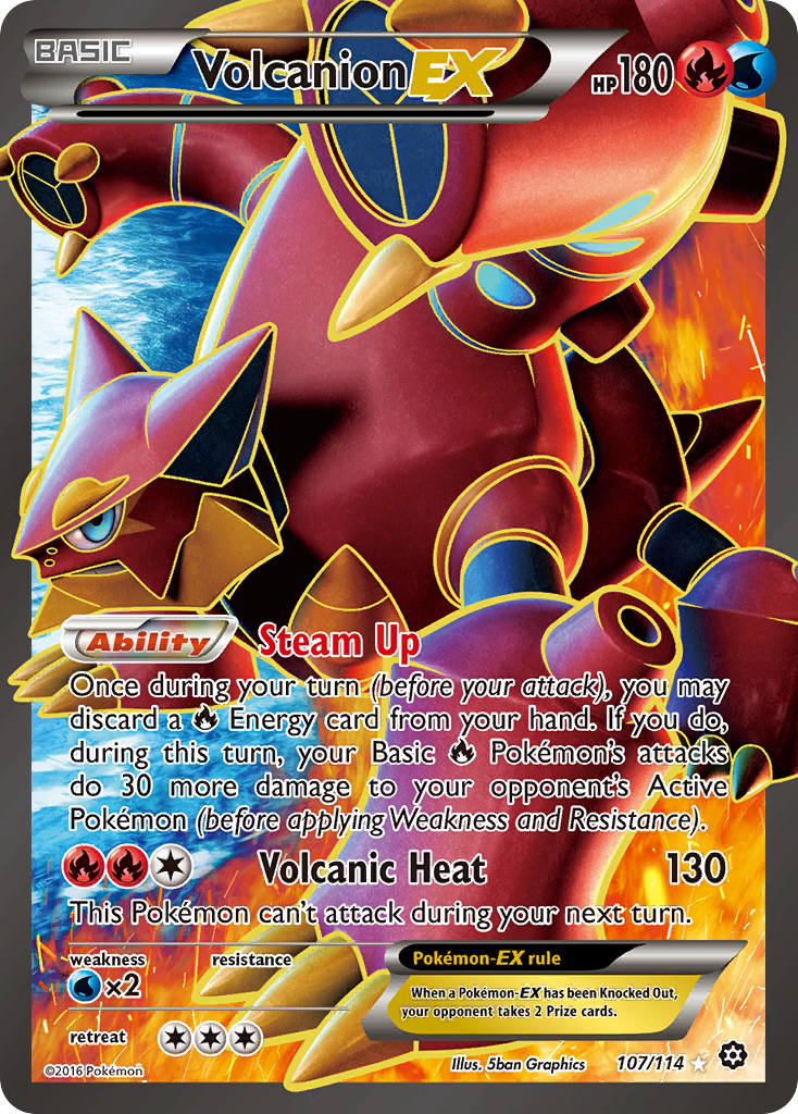 Volcanion EX (107/114) [XY: Steam Siege] | Exor Games Summserside