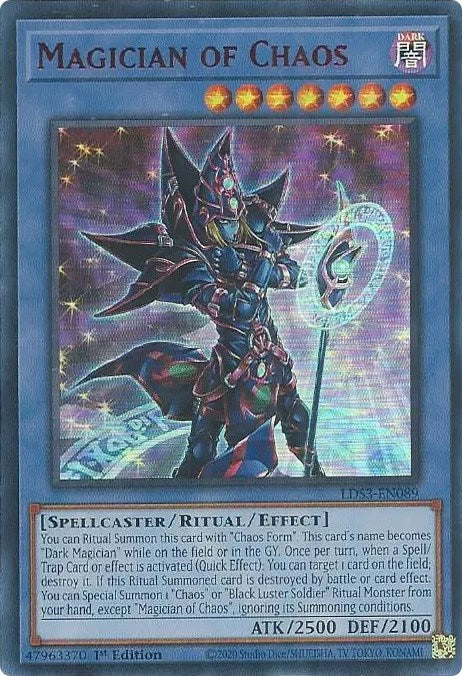 Magician of Chaos (Red) [LDS3-EN089] Ultra Rare | Exor Games Summserside