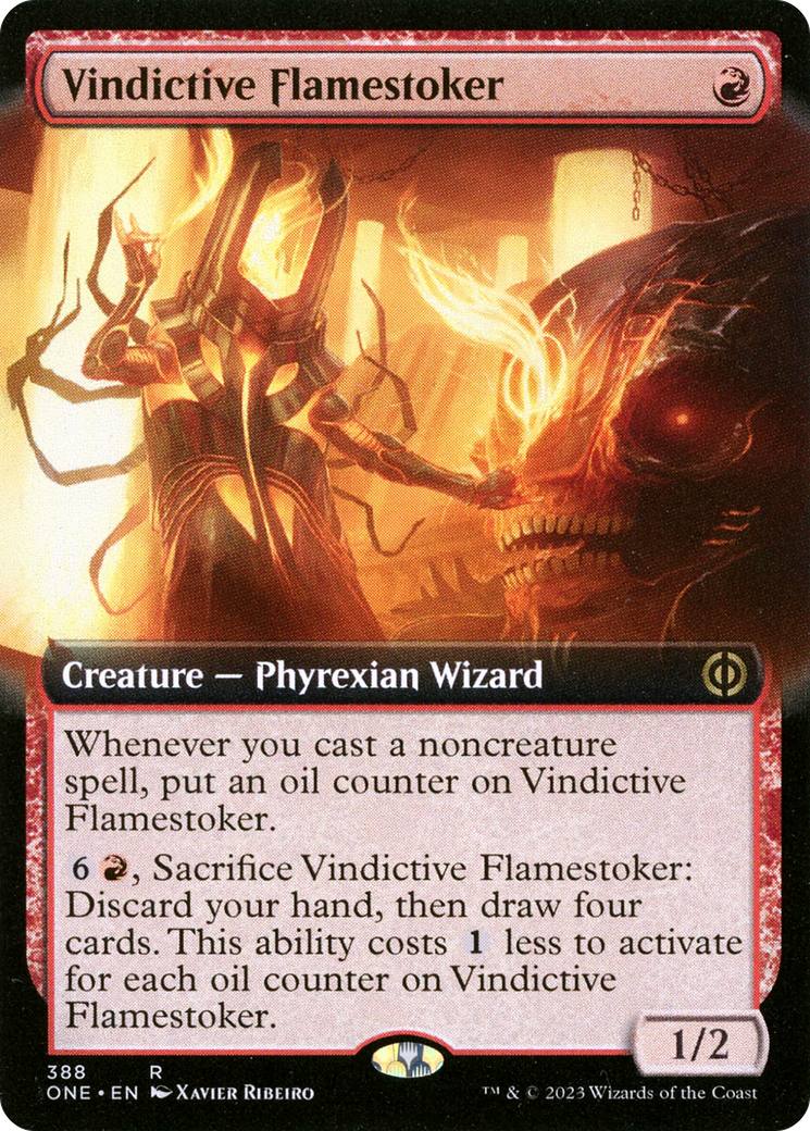 Vindictive Flamestoker (Extended Art) [Phyrexia: All Will Be One] | Exor Games Summserside