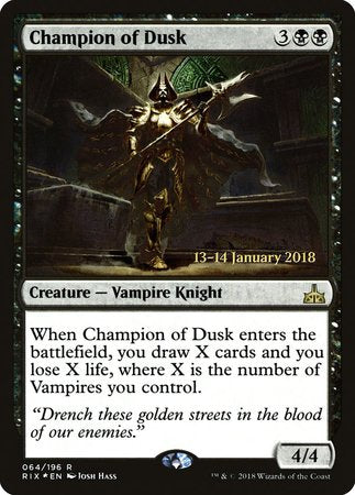 Champion of Dusk [Rivals of Ixalan Promos] | Exor Games Summserside