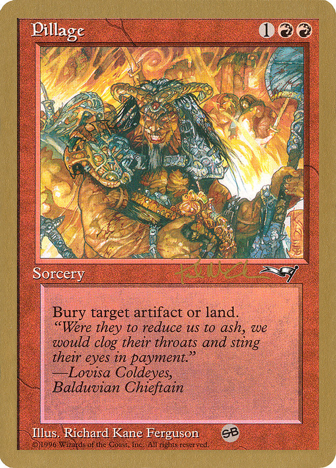 Pillage (Paul McCabe) (SB) [World Championship Decks 1997] | Exor Games Summserside