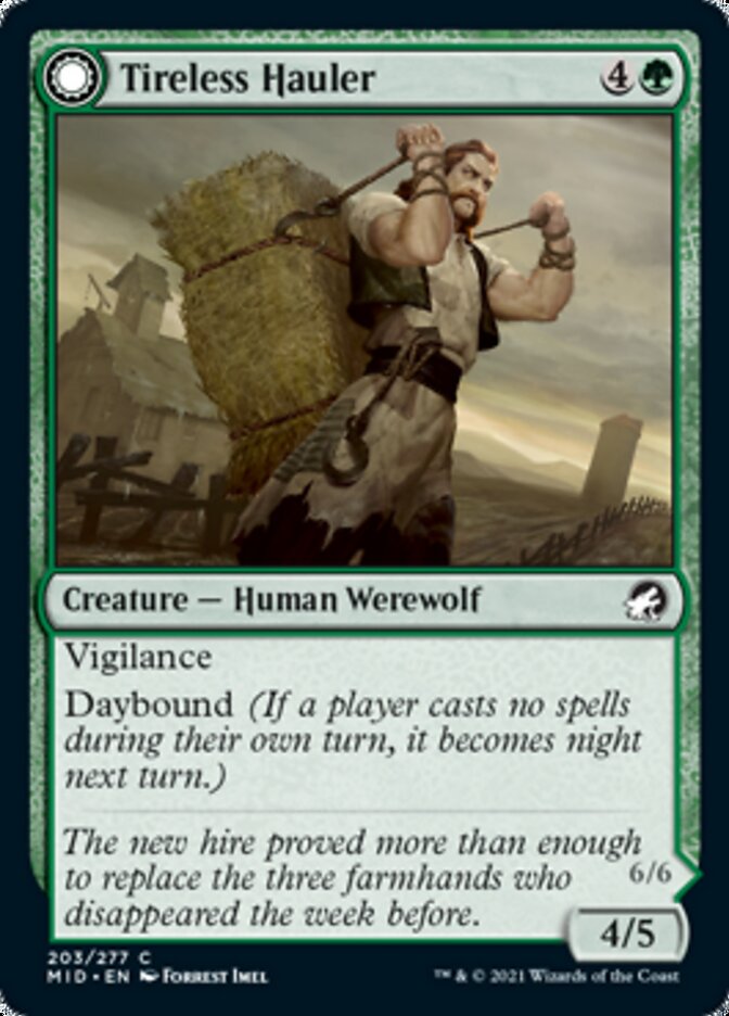 Tireless Hauler // Dire-Strain Brawler [Innistrad: Midnight Hunt] | Exor Games Summserside