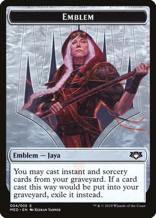 Emblem -  Jaya Ballard [Mythic Edition Tokens] | Exor Games Summserside