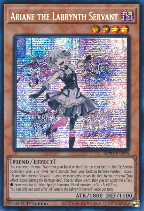 Ariane the Labrynth Servant [MP23-EN228] Prismatic Secret Rare | Exor Games Summserside