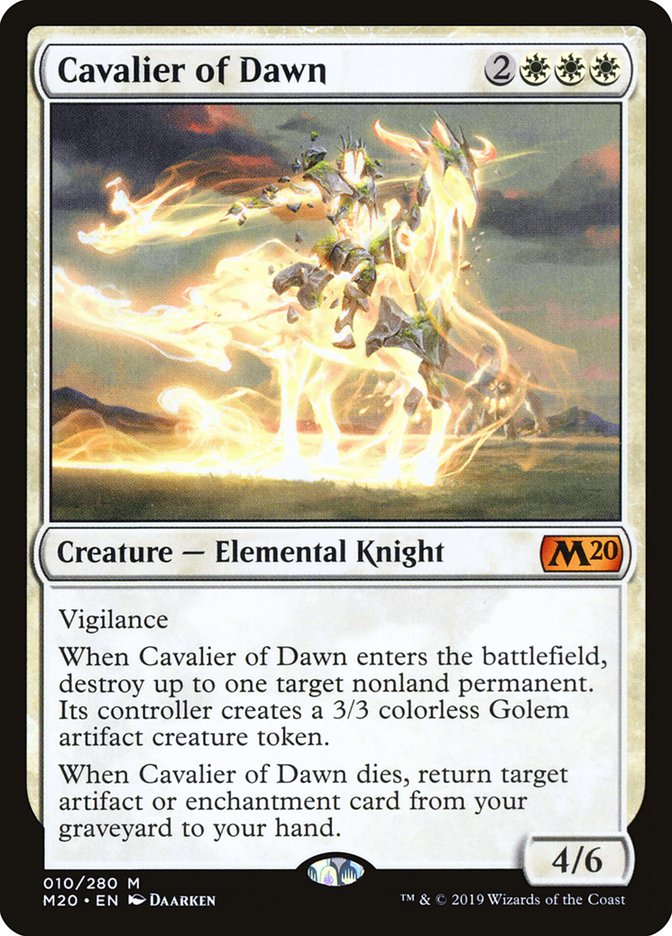 Cavalier of Dawn [Core Set 2020] | Exor Games Summserside