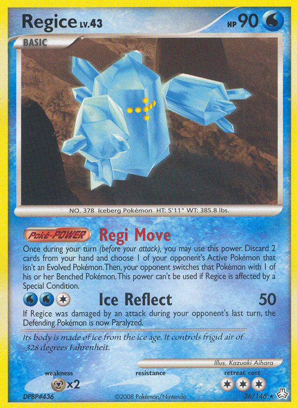 Regice (36/146) [Diamond & Pearl: Legends Awakened] | Exor Games Summserside