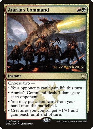 Atarka's Command [Dragons of Tarkir Promos] | Exor Games Summserside