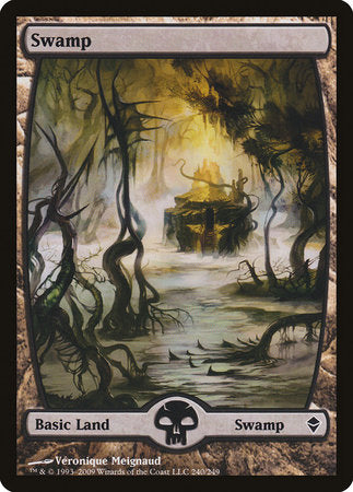 Swamp (240) - Full Art [Zendikar] | Exor Games Summserside