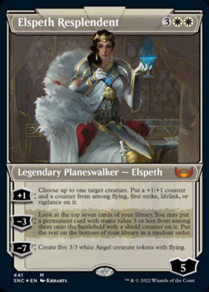 Elspeth Resplendent (Showcase Art Deco Foil Etched) [Streets of New Capenna] | Exor Games Summserside