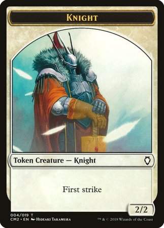 Knight Token [Commander Anthology Volume II Tokens] | Exor Games Summserside