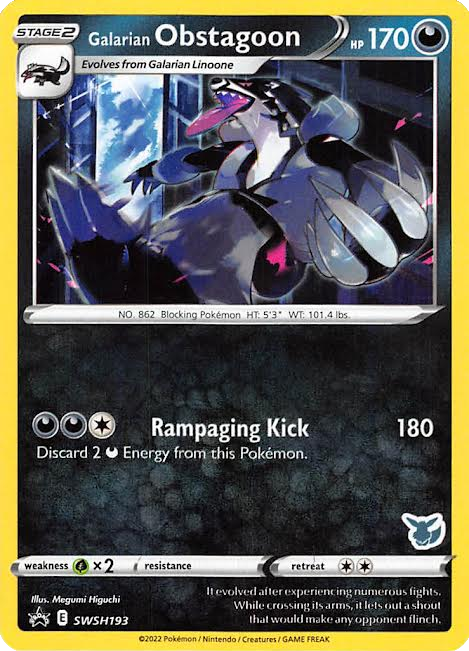 Galarian Obstagoon (SWSH193) (Eevee Deck) [Battle Academy 2022] | Exor Games Summserside