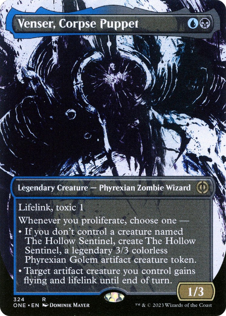 Venser, Corpse Puppet (Borderless Ichor) [Phyrexia: All Will Be One] | Exor Games Summserside