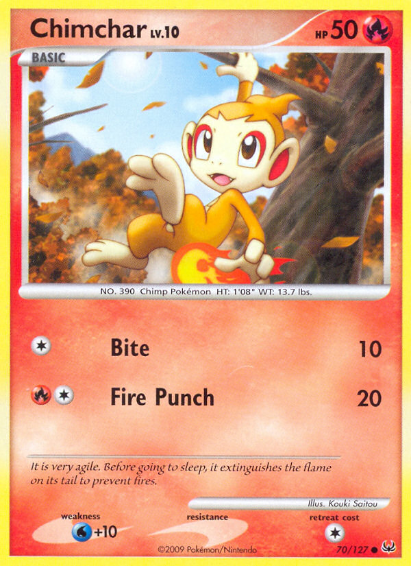 Chimchar (70/127) [Platinum: Base Set] | Exor Games Summserside