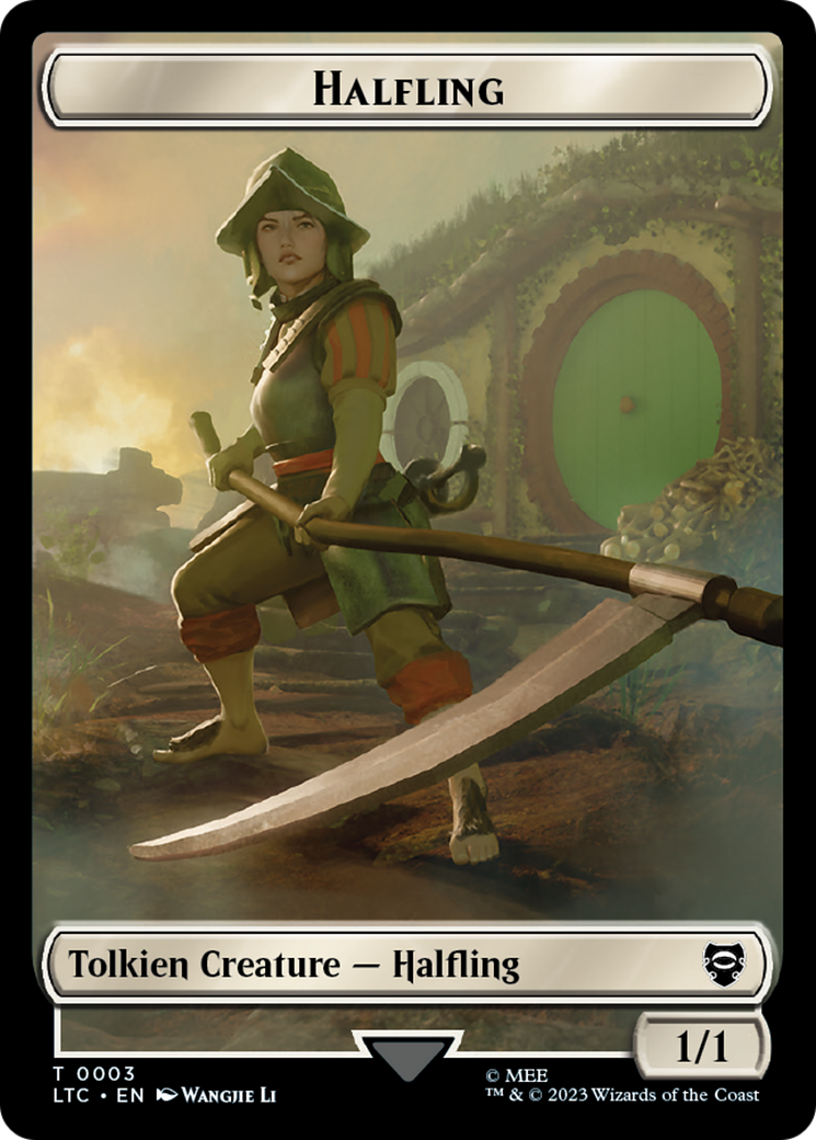 Halfling // Treasure Token [The Lord of the Rings: Tales of Middle-Earth Commander Tokens] | Exor Games Summserside