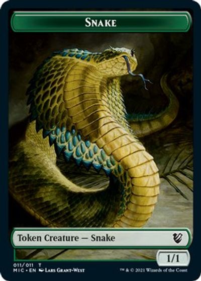 Spirit // Snake Double-sided Token [Innistrad: Midnight Hunt Commander] | Exor Games Summserside