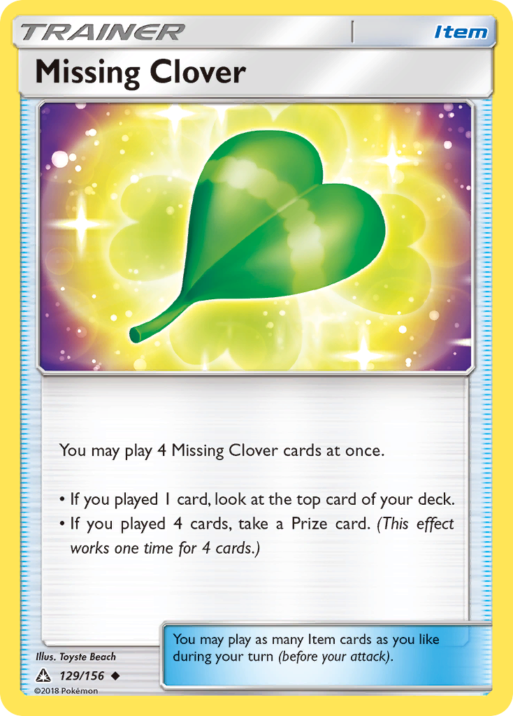 Missing Clover (129/156) [Sun & Moon: Ultra Prism] | Exor Games Summserside