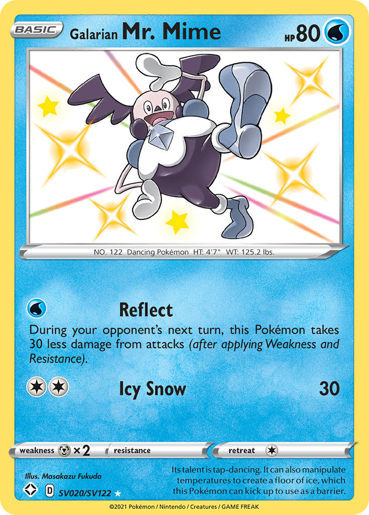 Galarian Mr. Mime (SV020/SV122) [Sword & Shield: Shining Fates] | Exor Games Summserside