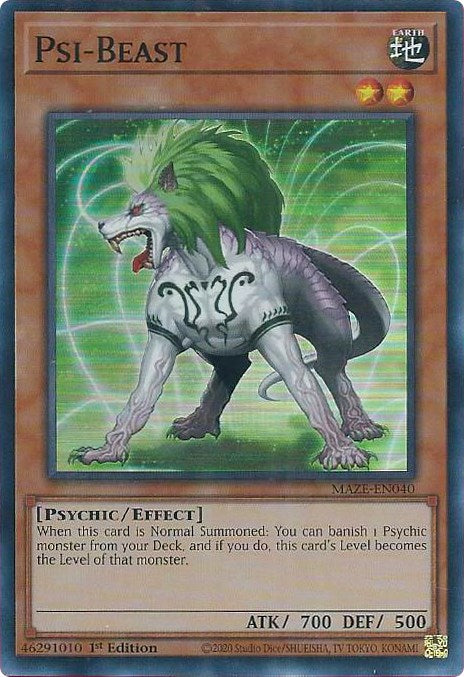 Psi-Beast [MAZE-EN040] Super Rare | Exor Games Summserside