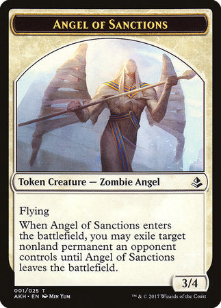 Angel of Sanctions Token [Amonkhet Tokens] | Exor Games Summserside