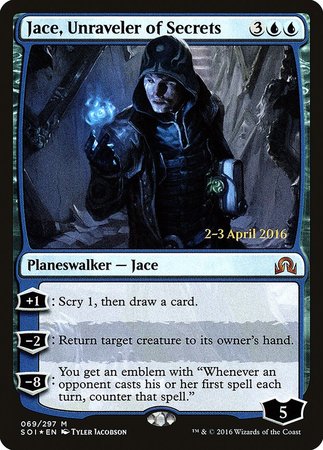 Jace, Unraveler of Secrets [Shadows over Innistrad Promos] | Exor Games Summserside