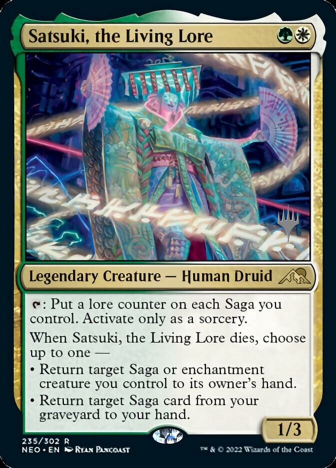 Satsuki, the Living Lore (Promo Pack) [Kamigawa: Neon Dynasty Promos] | Exor Games Summserside