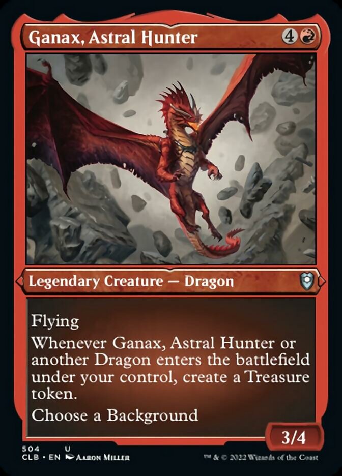 Ganax, Astral Hunter (Foil Etched) [Commander Legends: Battle for Baldur's Gate] | Exor Games Summserside