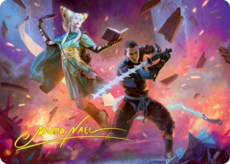 Explosive Entry Art Card (Gold-Stamped Signature) [Kamigawa: Neon Dynasty Art Series] | Exor Games Summserside