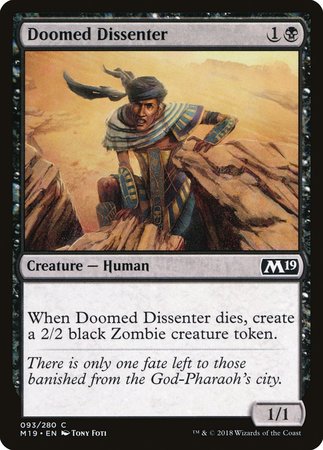 Doomed Dissenter [Core Set 2019] | Exor Games Summserside