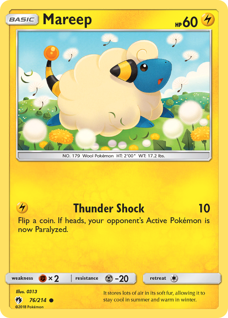 Mareep (76/214) [Sun & Moon: Lost Thunder] | Exor Games Summserside