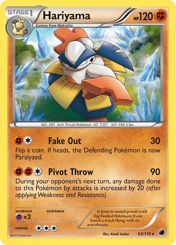 Hariyama (63/116) [Black & White: Plasma Freeze] | Exor Games Summserside