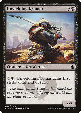 Unyielding Krumar [Khans of Tarkir] | Exor Games Summserside