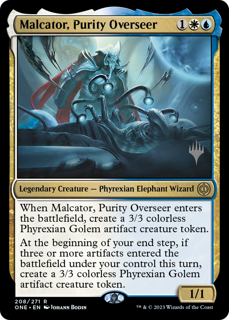 Malcator, Purity Overseer (Promo Pack) [Phyrexia: All Will Be One Promos] | Exor Games Summserside