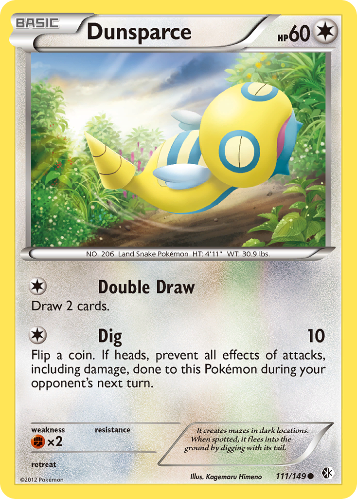 Dunsparce (111/149) [Black & White: Boundaries Crossed] | Exor Games Summserside