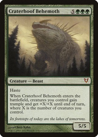 Craterhoof Behemoth [Avacyn Restored] | Exor Games Summserside