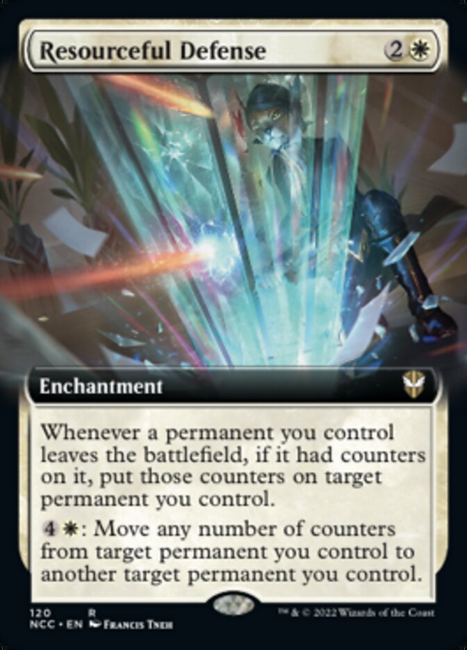 Resourceful Defense (Extended Art) [Streets of New Capenna Commander] | Exor Games Summserside