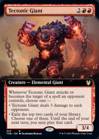 Tectonic Giant (Extended Art) [Theros Beyond Death] | Exor Games Summserside