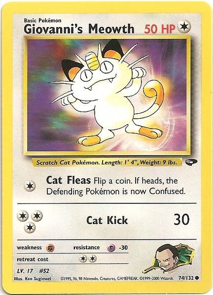 Giovanni's Meowth (74/132) [Gym Challenge Unlimited] | Exor Games Summserside