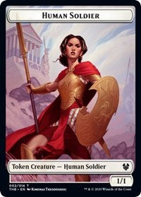 Human Soldier // Elemental Double-sided Token [Theros Beyond Death Tokens] | Exor Games Summserside