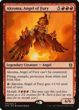 Akroma, Angel of Fury [Commander Anthology] | Exor Games Summserside