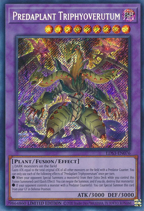 Predaplant Triphyoverutum [LDS3-EN076] Secret Rare | Exor Games Summserside