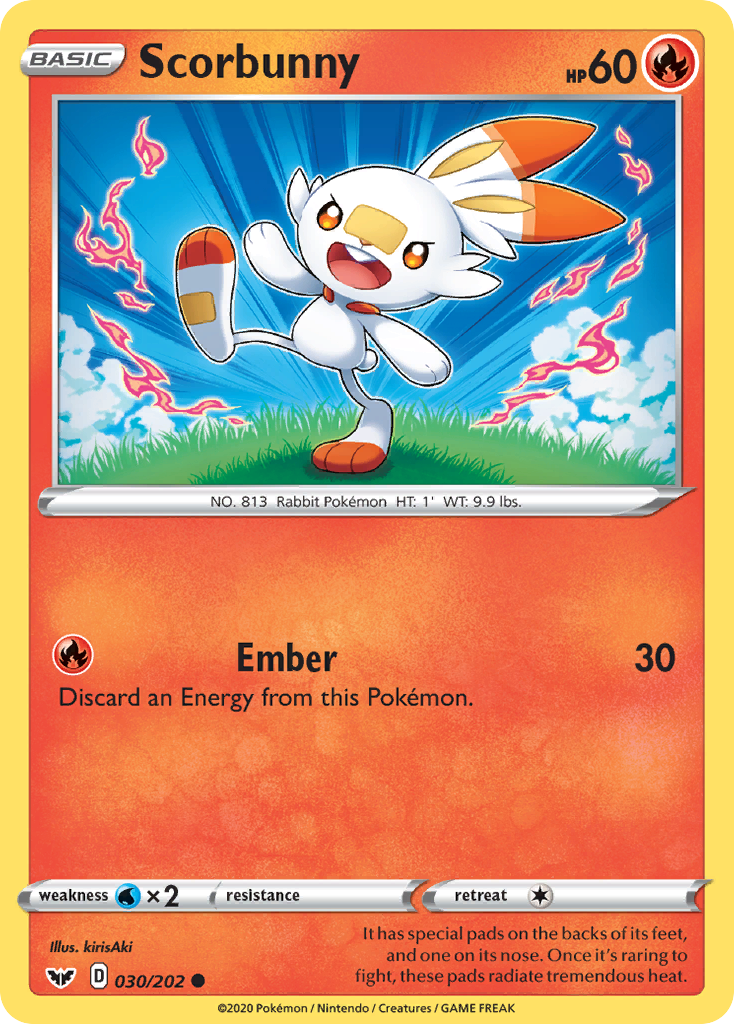 Scorbunny (030/202) [Sword & Shield: Base Set] | Exor Games Summserside