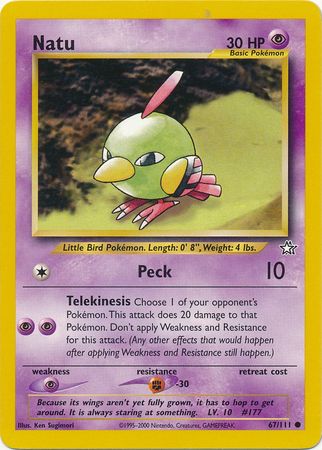 Natu (67/111) [Neo Genesis Unlimited] | Exor Games Summserside