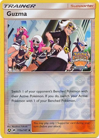 Guzma (115a/147) (Regional Championship Promo Staff) [Sun & Moon: Burning Shadows] | Exor Games Summserside