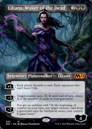 Liliana, Waker of the Dead (Borderless) [Core Set 2021] | Exor Games Summserside